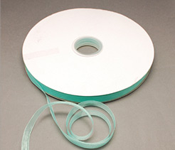 Nylon Organza Ribbon, PaleTurquoise, 9~10mm, 200yards/roll
