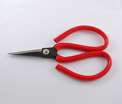 Carbon Steel Scissors, Red, 119x77x5mm 