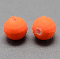 Rubberized Acrylic Beads, Faceted, Round, OrangeRed, 6mm, Hole: 1.5mm; about 4460pcs/500g