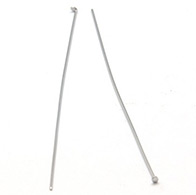 Jewelry Tools and Equipment Decorative Stainless Steel Headpins, 50x0.6mm