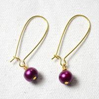 Instruction on Making Purple Pearl Earrings - 3 Easy Steps (with ...