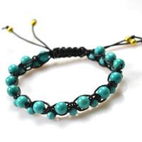How to Make a Best Friend Bracelet Out of String and Turquoise Beads ...