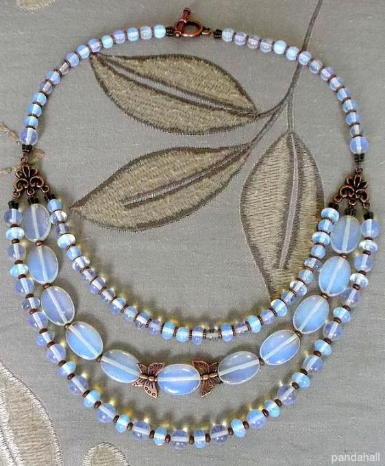 Opal Bead Necklace Design