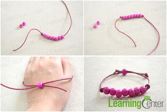Easter Jewelry Craft ideas- Making Leather Cord Easter bracelet within ...
