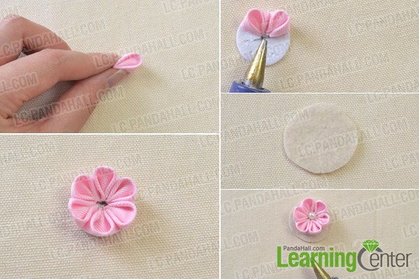 Tutorial on How to Make a Flower Ribbon Headband for Girls- Pandahall.com