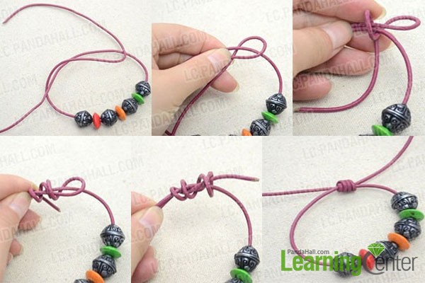 How to Make Custom Leather Bracelets with Acrylic Beads and Wood Beads ...
